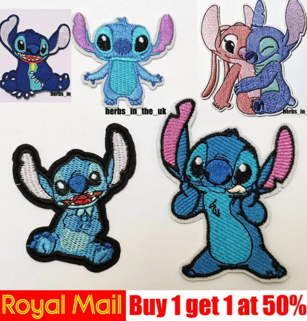 Disney's Stitch and Angel Iron On Embroidered Patch (Lilo and Stitch) ref  LB130