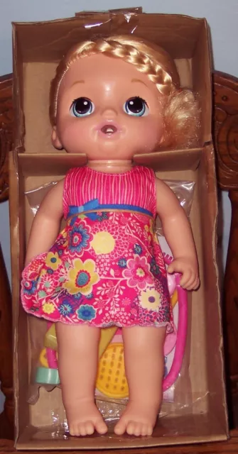 NEW Hasbro Baby Alive Doll Sweet Tears Soft Face Interactive Doll Blonde NIB