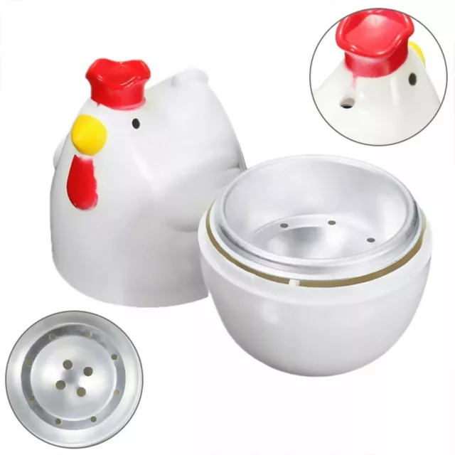 Chicken Shaped Egg Boiler Steamer Microwave Egg Home Kitchen Cooking Tool