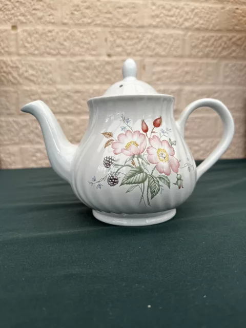 Vintage Floral Teapot By Arthur Wood & Son. Made In Staffordshire.