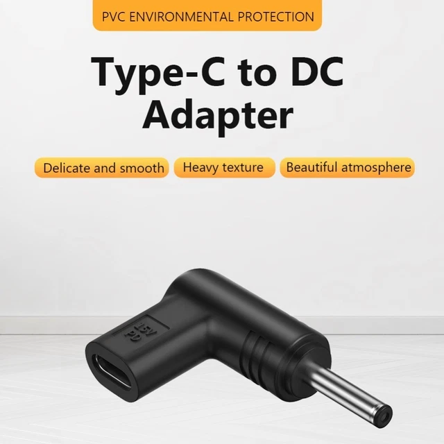 Male Charger Connector PD to DC Converter USB C Power Adapter PD Cable Adapter