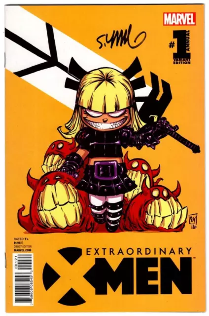 EXTRAORDINARY X-MEN ANNUAL 1 SKOTTIE YOUNG VARIANT SIGNED by SKOTTIE YOUNG MAGIK