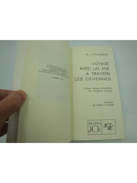 R.L. STEVENSON voyage avec un âne à travers les Cévennes 1973 Racines d'Oc - Gil 2