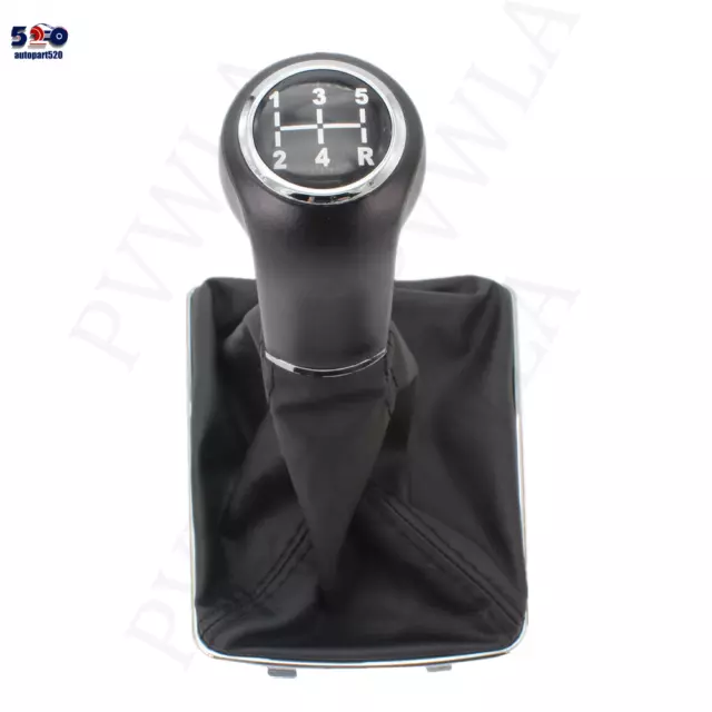 Fits Vauxhall Opel Astra H Mk5 Gear Shift Stick Knob 5 Speed Pu Leather + Gaiter