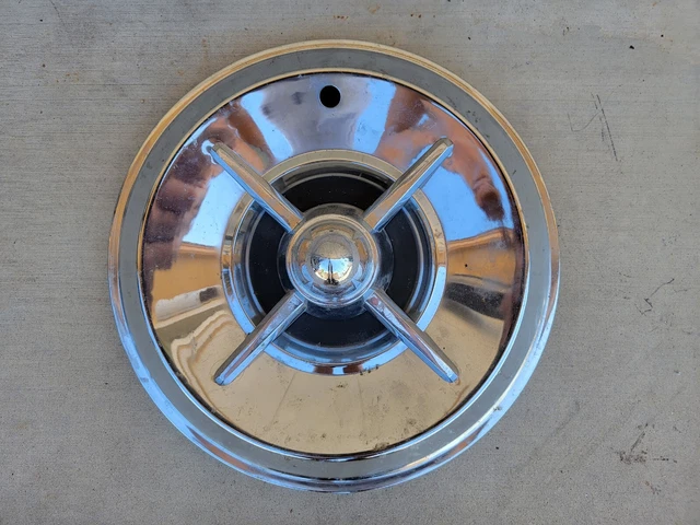 1957 Lancer Style 15" Hubcap Wheel Center Cover Hotrod Kustom Used Reproduction