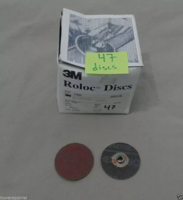 3M Three-M-Ite RB Cloth Roloc 2" Discs, P100YF, 47 pc, -51034,  hs