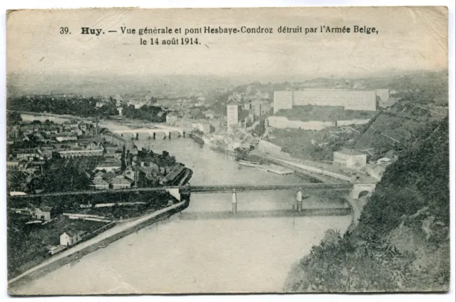 CPA - Carte Postale - Belgique - Huy - Vue Générale et pont Hesbaye Condroz