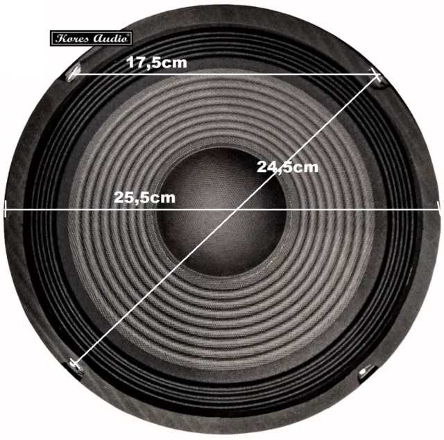 JC-108 "NEW" Coppia (600W) Woofer Universali 10 Pollici 25/26 Cm 8 Ohm 2