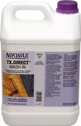 Nikwax TX DIRECT 5 Liter WASH-IN Flasche wasserdicht 50 Jacken Nasswetter Ausrüstung 3