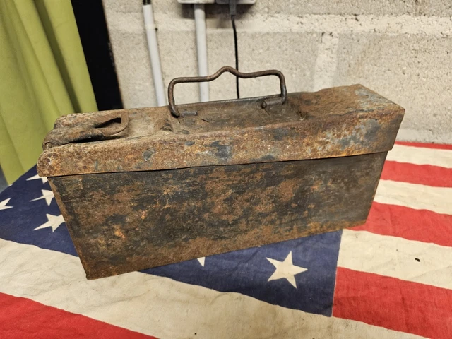 Caisse Bois Militaire Française WW2 1939-1945, équipement Soldat, état D'occasion