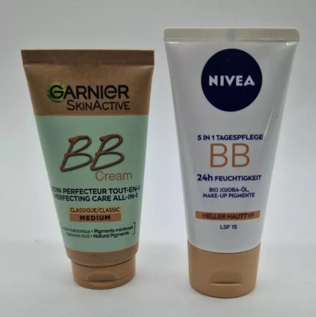 Garnier BB Creme Classic 50 ml LSF 15 + NIVEA 5 IN 1 Tagespflege BB LSF 15 50ml