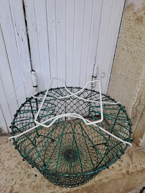 Ancien Petit Panier à Salade En Métal Pour Poupée Dînette, Vintage