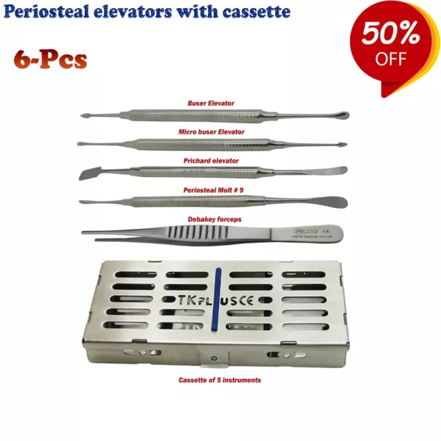 Implant Chirurgie Elévateurs à Périoste Avec Cassette Instruments Kit