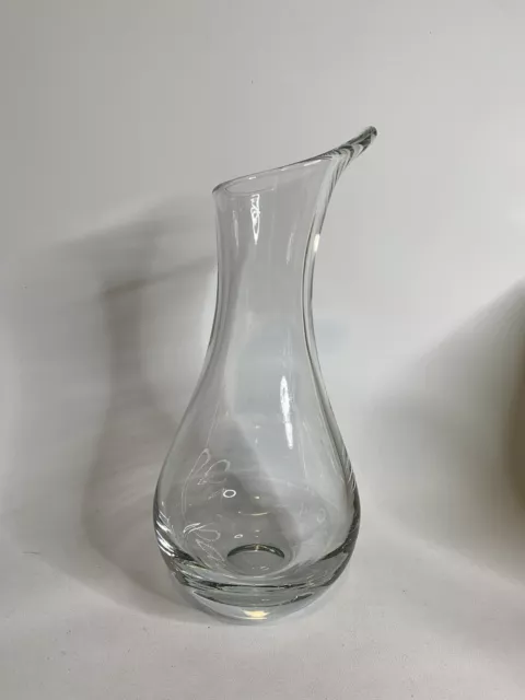 BLOCK Stockholm Crystal Clear Glass Water Wine Pitcher Decanter Carafe Heavy