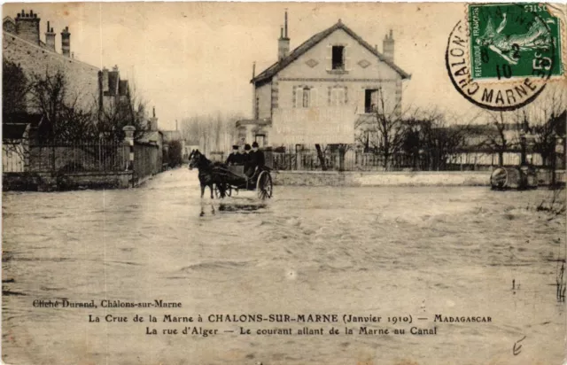 CPA CHALONS-sur-MARNE La Crue de la MARNE (490973)