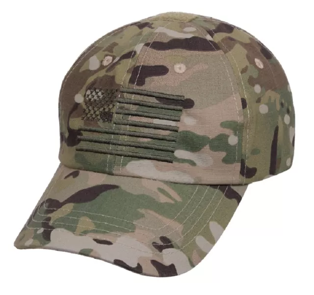 US Multicam Tactical Operator Army Cap Tarnmütze Mütze w US Flagge