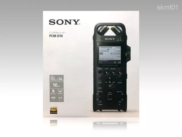 Sony PCM-D10 Linéaire Pcm Enregistreur 16GB High-Res 192KHz 24bit De Japon DHL