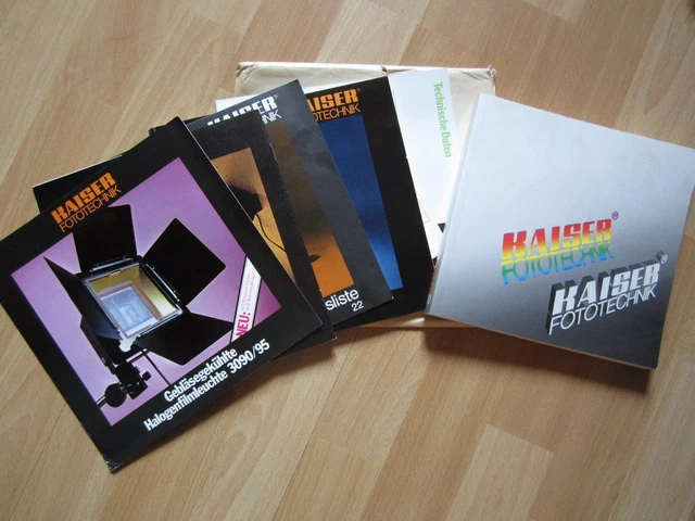 Kataloge Kaiser Fototechnik 1985 und 1975