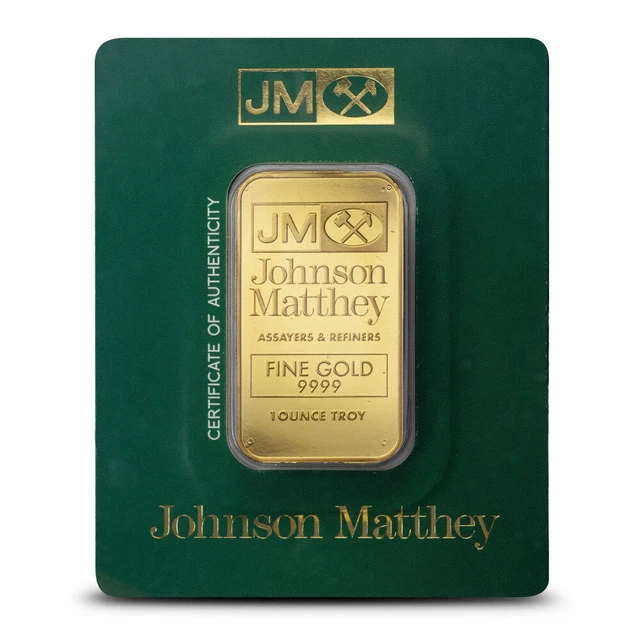 1 OZ JOHNSON Matthey Gold Bar (New) EUR 2.322,07 - PicClick FR