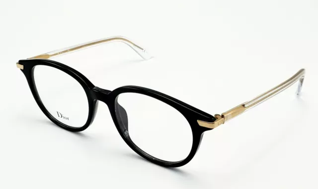 ✅New Christian Dior 7C5 Black Crystall Authentic Eyeglasses Frame Rx 45-14 145