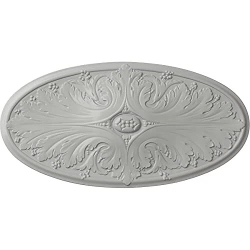 Ekena Millwork CM24X12MAFRF Madrid Ceiling Medallion 24 3/4"W x 12 1/2"H x 1 ...