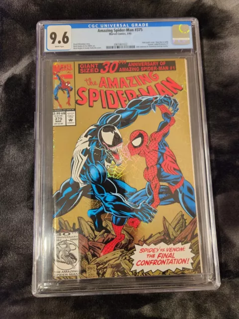 Amazing Spider-Man #375 CGC 9.6 HI GRADE Marvel Comic KEY Venom Lethal Protector
