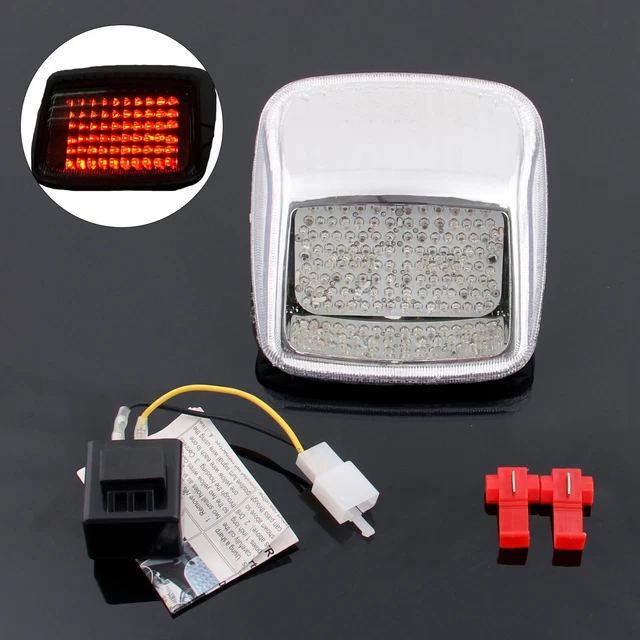 Clear LED Taillight integrated Turn Signals Fit For Deuce All Year