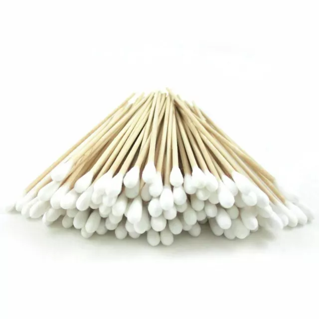 100 Pc Cotton Swab Applicator Q-tip Swabs 6"  Wood Handle - US SELLER 2