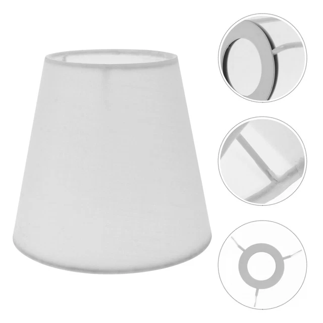 Abat-Jour En Toile De Jute Kaki - Housse Décorative E27 Pour Lampe De Table, Salon Ou Chambre