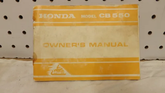 1975 Honda Owner's Manual CB550 K1 CB 550 Original Used