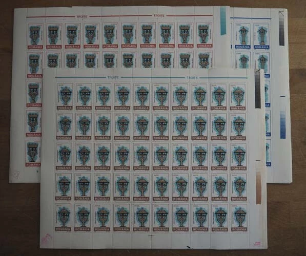 1998 Rumänien; 500 Serien Wegkreuze, postfrisch/MNH, MiNr. 5303/05, ME 750,-