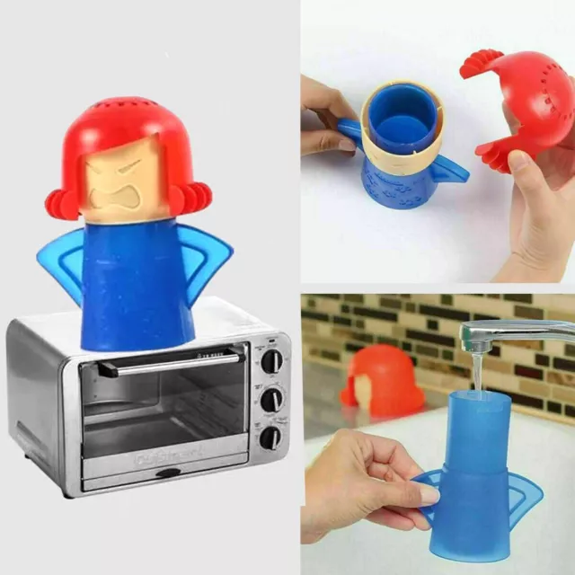 1pc, Angry Mama Microwave Cleaner, Angry Mom Microwave Oven Steam