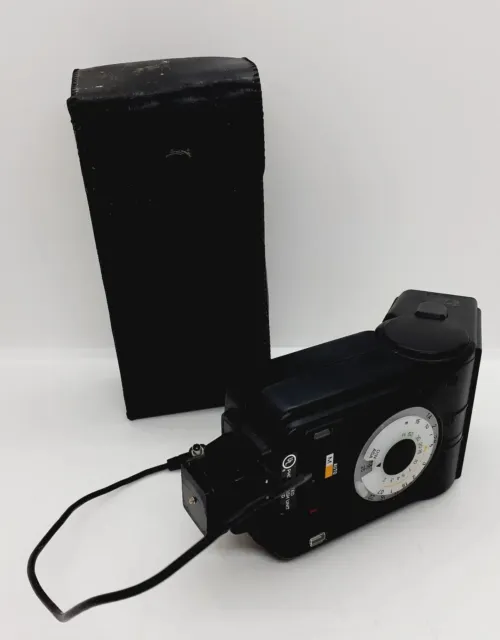 Vintage MINOLTA  Auto 128 Camera Flash Electroflash w/Case UNTESTED SOLD AS IS
