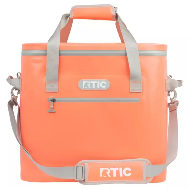 RTIC Soft Pack Cooler 40 Can, Insulated Bag Portable Ice Chest Color Coral !