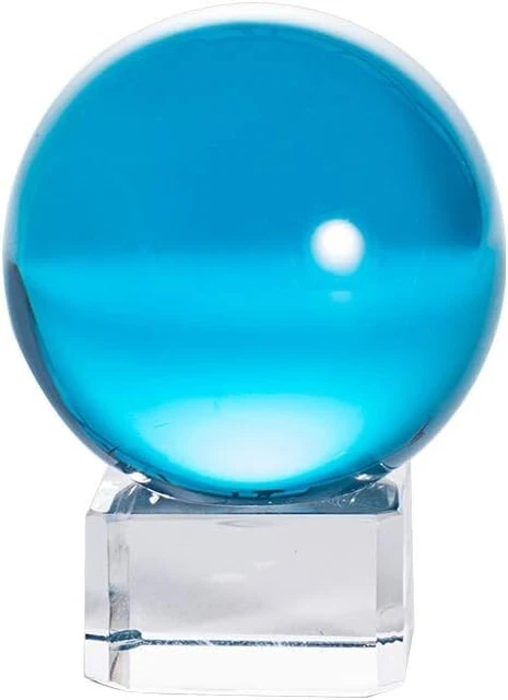 40mm crystal ball lake blue