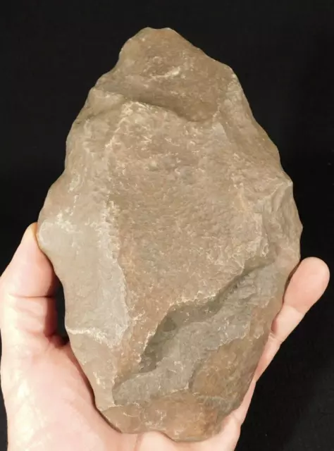 HUGE! One Million Year Old! Early Stone Age ACHEULEAN HandAxe From Mali 885gr