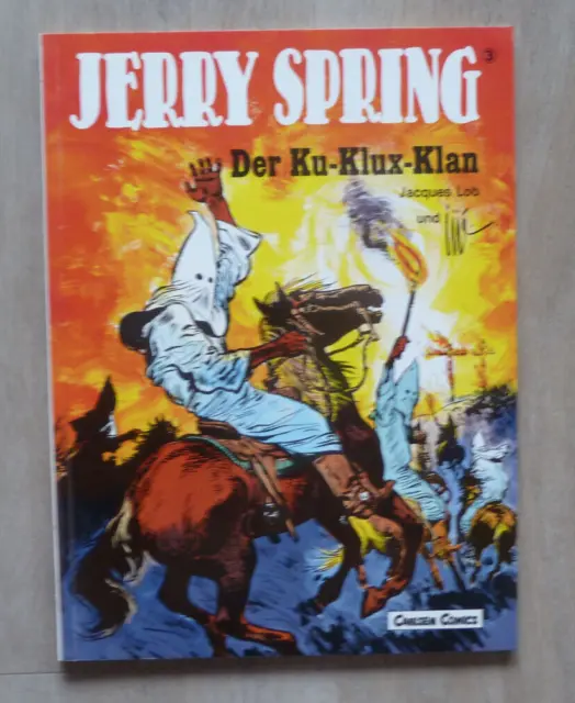Lob+Jijé: Jerry Spring  Nr. 3, "Der Ku-Klux-Klan", Comic-Album, 1. Auflage 1987