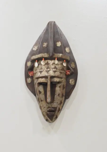 Mask African Marka Brass Wood Mask