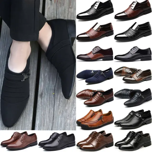 Mens Loafers Shoes Smart Formal Wedding Office Work Business Casual Dress Shoes