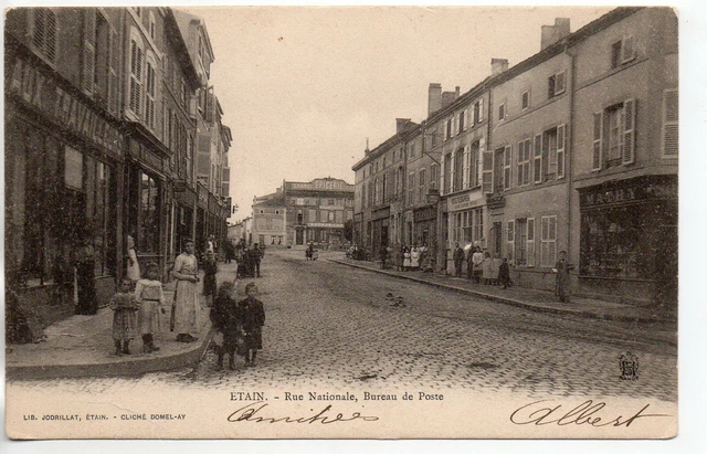 ETAIN - Meuse - CPA 55 - Rue Nationale - the post office