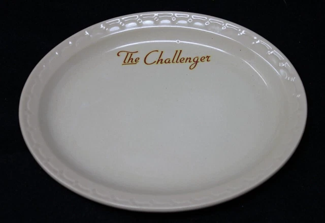 The Challenger 8" Union Pacific Railroad Plate Syracuse China Econo Rim