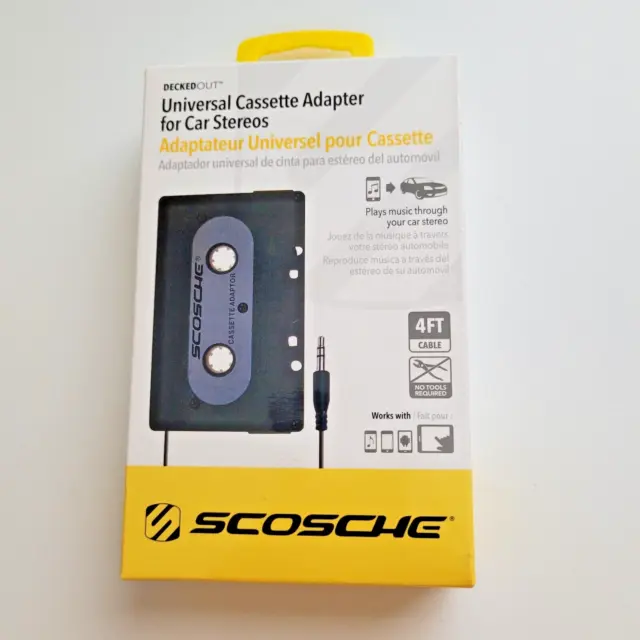 Scosche Decked Out Universal Cassette Adapter for Car Stereos