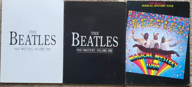 3 x Beatles Guitar Music Books Magical Mystery Tour, Past Masters Volume 1 & 2