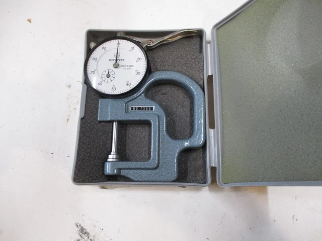 MITUTOYO 7304 DIAL Thickness Gauge & 2416 Indicator, .001 - 1.000