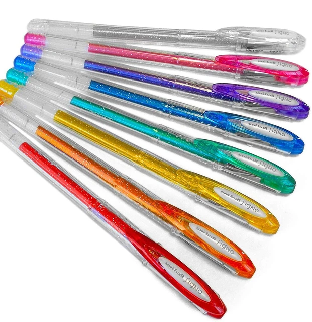Uni-Ball UM-120SP Signo Brillants Paillettes Gel Encre Stylos à Bille - Lot De 6