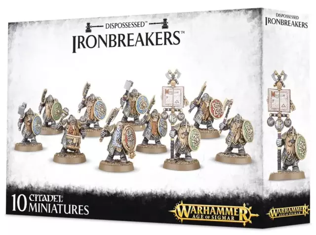 10 Ironbreakers or Irondrakes Dwarves NO BOX Warhammer Cities Sigmar Greywater