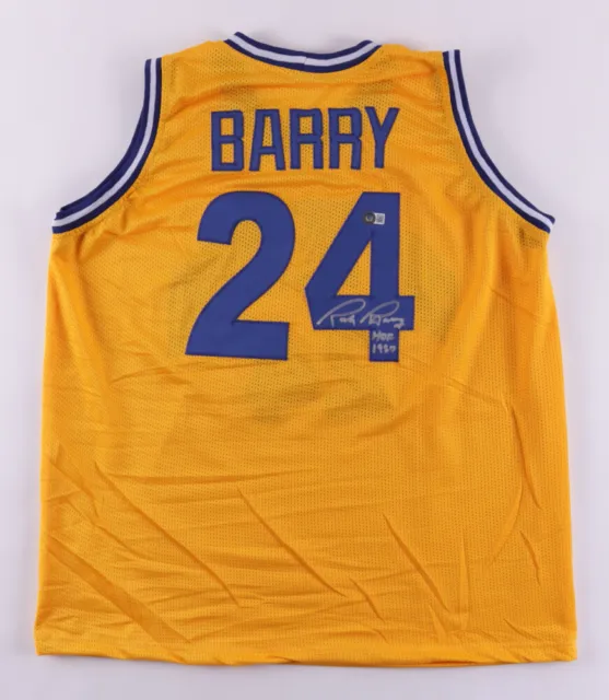 Rick Barry Signed Jersey Inscribed "HOF 1987" (Beckett) Golden State Warriors