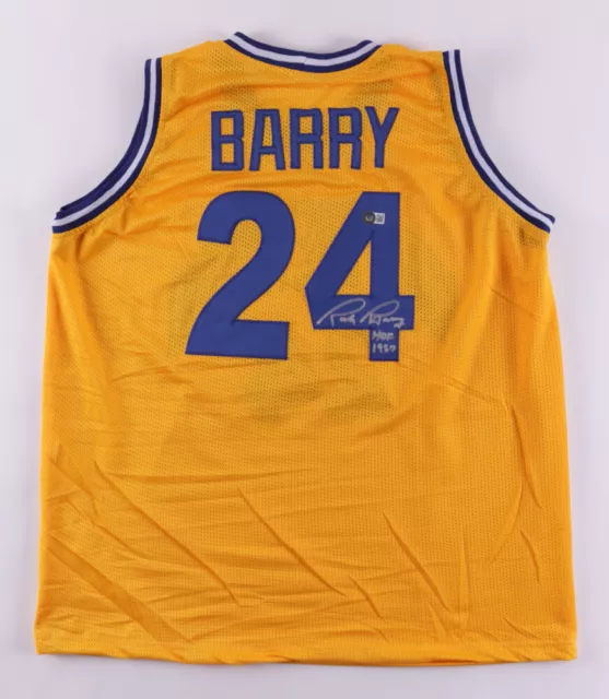 Rick Barry Signed Jersey Inscribed "HOF 1987" (Beckett) Golden State Warriors