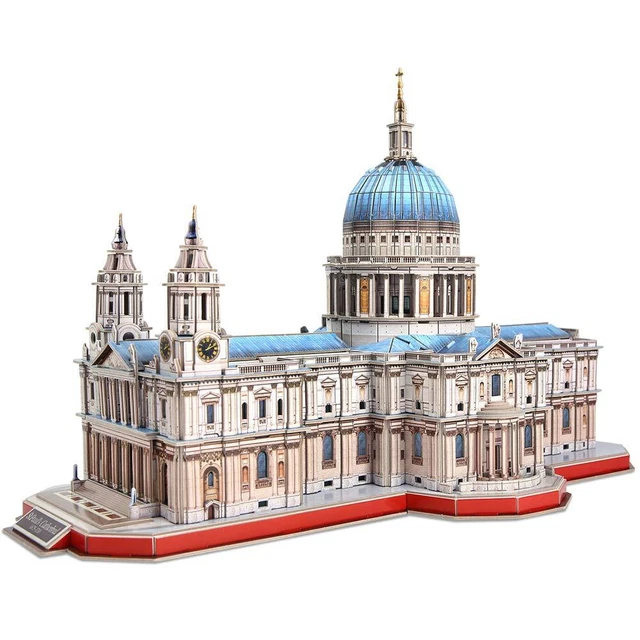 Cubic Fan 3D Puzzle Craft Kit No Glue or Tools Required St. Paul's Cathe...