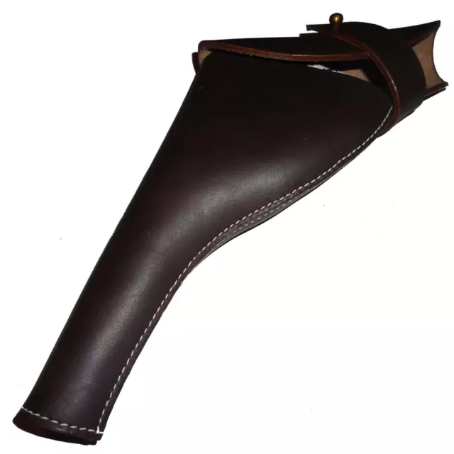 Britisches .455 Webley Revolver-Lederholster für Linkshänder – Dunkelbraun...